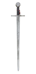 A single handed knights sword.