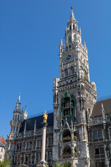 Fototapeta na wymiar New town hall Munich (Neues Rathaus) in Bavaria