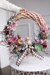 Cristmass wreath for design interior