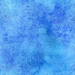 Watercolor seamless texture . Hand drawn in blue colors. Abstract pattern for textile , wrapping paper,wallpaper , background