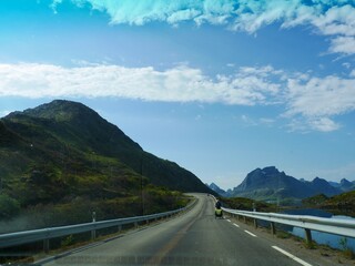 Road in Norway mountains
