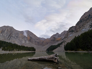 Ibon de Plan, also called Basa de la Mora, glacial lake in the Aragonese Pyrenees, Spain