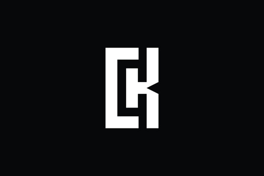 CK logo letter design on luxury background. KC logo monogram initials letter concept. CK icon logo design. KC elegant and Professional letter icon design on black background. K C CK KC