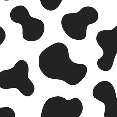 dog black and white polka dots animal pattern wild animal skin pattern texture abstract.