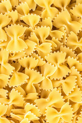 Traditional italian farfalle pasta