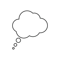 The icon text. Conversation window. Cloud, comics..