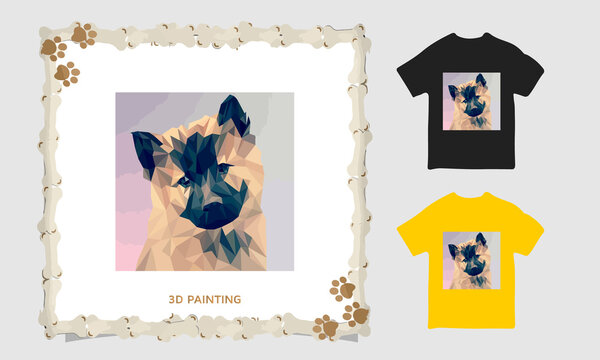 3d dog painting t-shirt vector design, Baseball Raglan Grey Black T Shirt Long Sleeve Tshirt Gift for Beagle Lover Dog Lover Tee Shirt Cartoon Beagle