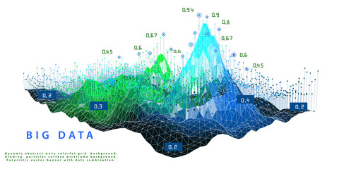 Abstract analytical background with wireframe algorithm analyze data on white. Quantum cryptography concept. Analytics algorithms data. Banner for business, science and technology. Big data.