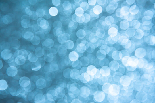 Light Blue Bokeh Abstract Background