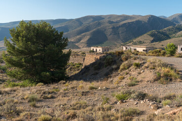 Obraz premium Old mining complex in southern Spain