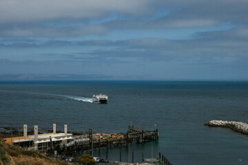 Ferry coming from Kangaroo Island, South Australia