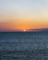 Fototapeta premium A beautiful sunset over the sea