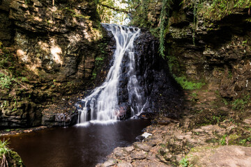Hareshaw Linn waterfall