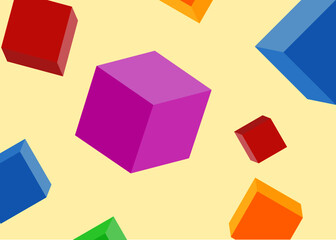 abstract cubes background