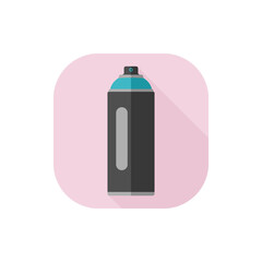 Vector Flat Design Graffiti Spray Can