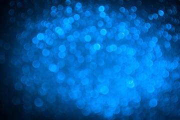 Blue bokeh abstract background