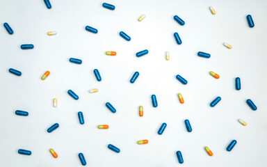 Pills and vitamins. Maintaining immunity and disease prevention