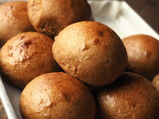 Coffee flavored bread buns