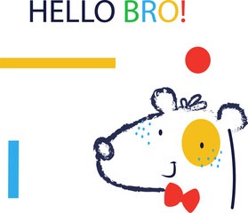 Cute animal print design for little kids.