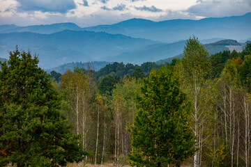 Autumn landscape of Maramures (Transylvania, Romania)	