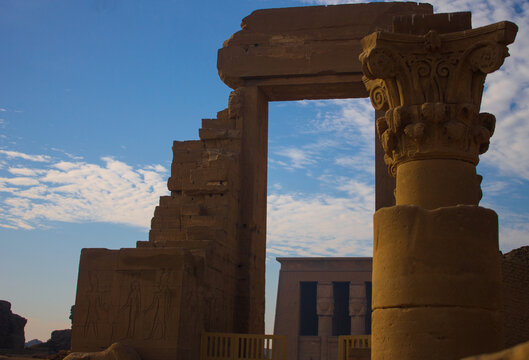 Ruins of the temple in Egypt
