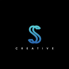 S Letter Initial Logo Design Template Vector Illustration	
