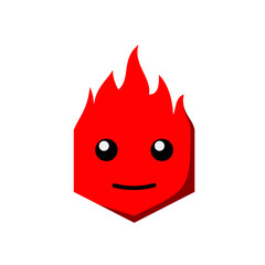 cute fire character