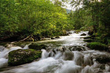 Obraz premium River at the Fossestien in orway