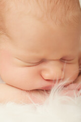 cute sleeping newborn