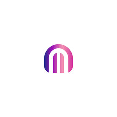M Logo Simple Design