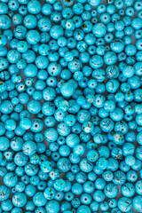 Decorative blue beads background,can be used horizontally or vertically