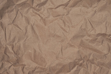 crumpled brown paper