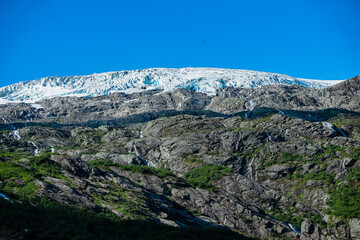 Fototapeta na wymiar Part from the Boeyabreen glacier