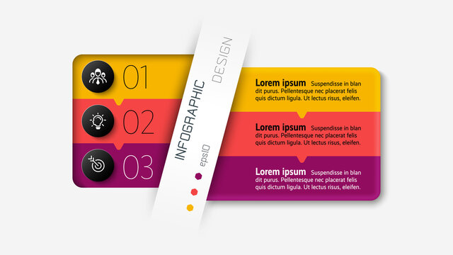 New square box design  divide information and regulations to provide clear and organized presentations as possible. vector infographic.