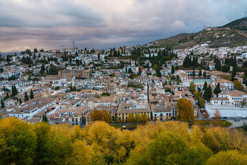 view of the Albaicin neighborhood, Granada