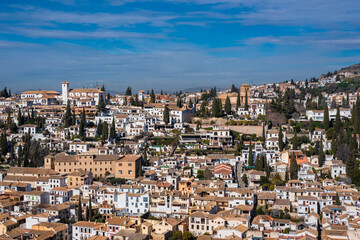 Fototapeta na wymiar view of the Albaicin neighborhood, Granada