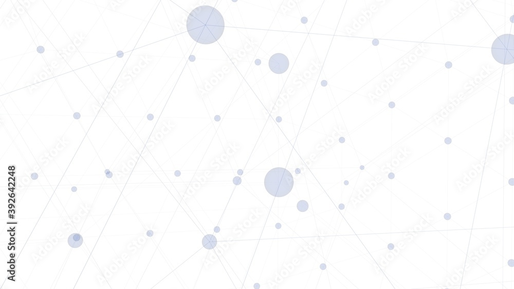 Poster gray circles and lines on a white background. abstraction. 3d rendering.