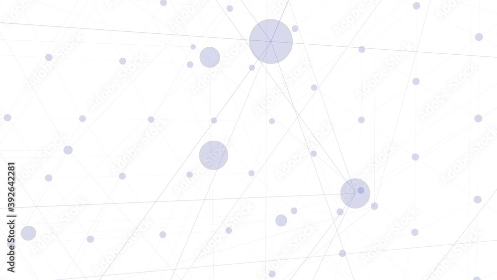 Poster gray circles and lines on a white background. abstraction. 3d rendering.