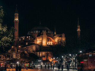 Fototapeta na wymiar Hagia Sophia Night Istanbul 