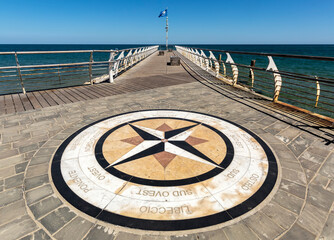 The compass rose, Pesaro, Marche Region, Italy