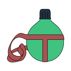 Icon Of Touristic Flask