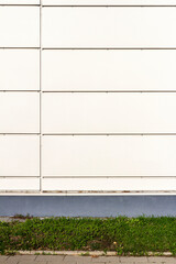 White color industrial warehouse wall