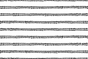 Hand drawn seamless dot pattern. Dry brush and rough edges ink illustration. Abstract vector background. Swatch in the panel