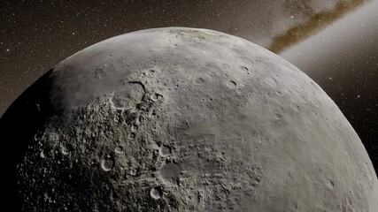 Naklejka premium Planets of deep space, extrasolar planets, outer space