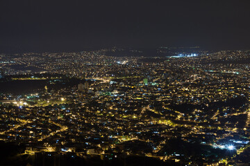 Fototapeta na wymiar Night view on Belo Horizonte, Brazil