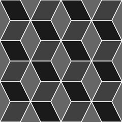 Mosaic. Rhombuses ornament. Tiles background. Ancient ethnic motif. Geometric flooring wallpaper. Parquet backdrop. Digital paper, web design, textile print. Lozenges pattern. Seamless abstract art.