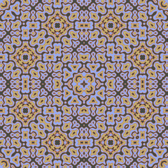 Ethnic floral motifs seamless pattern design