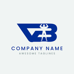 Initial Letter VB V B Logo Design.