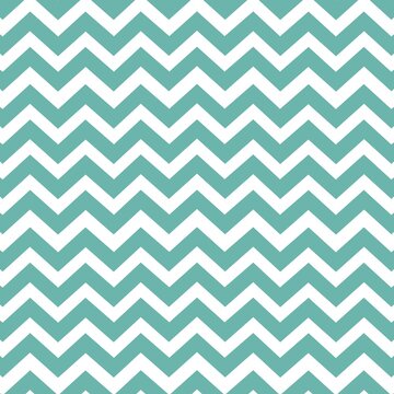 stamped green zig zag lines on white background