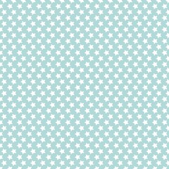 white star print on green background